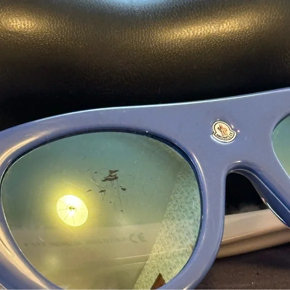 Moncler Snowcat Sunglasses in Blue - Picture 2 of 10
